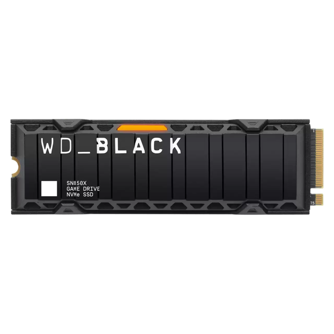 WD SSD 1TB M.2, Black SN850X NVMe, PCIe Gen4 x4 , Heatsink, WDS100T2XHE - Slika 1