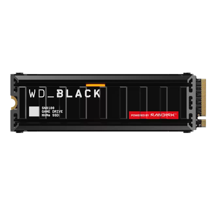 WD SSD 1TB M.2 SN8100 NVMe, PCIe 5.0x4, Heatsink, WDS100T1XHM-00CMT0 - Slika 1