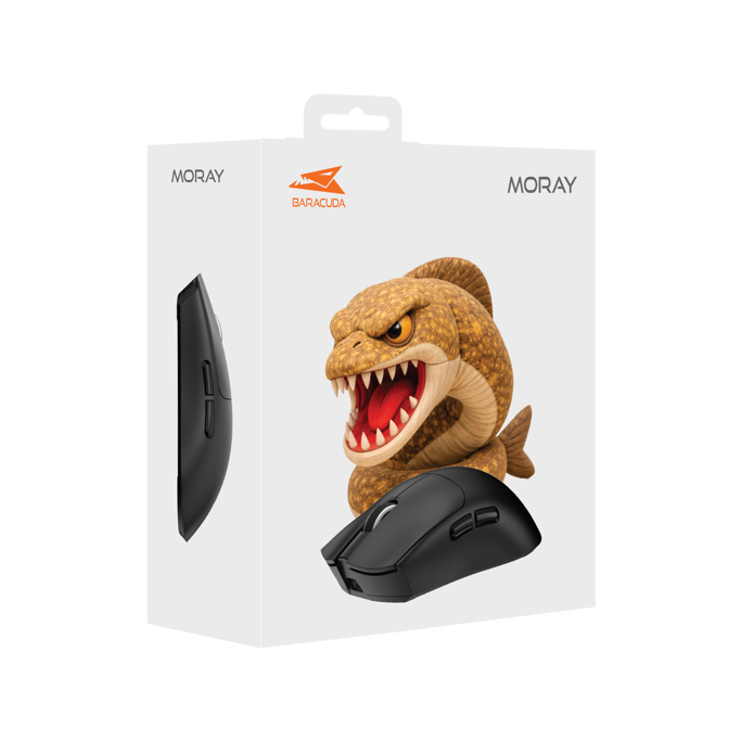 Baracuda bežični miš BGM-131 Moray, 3.200dpi, Wireless/Bluetooth, Crni - Slika 6
