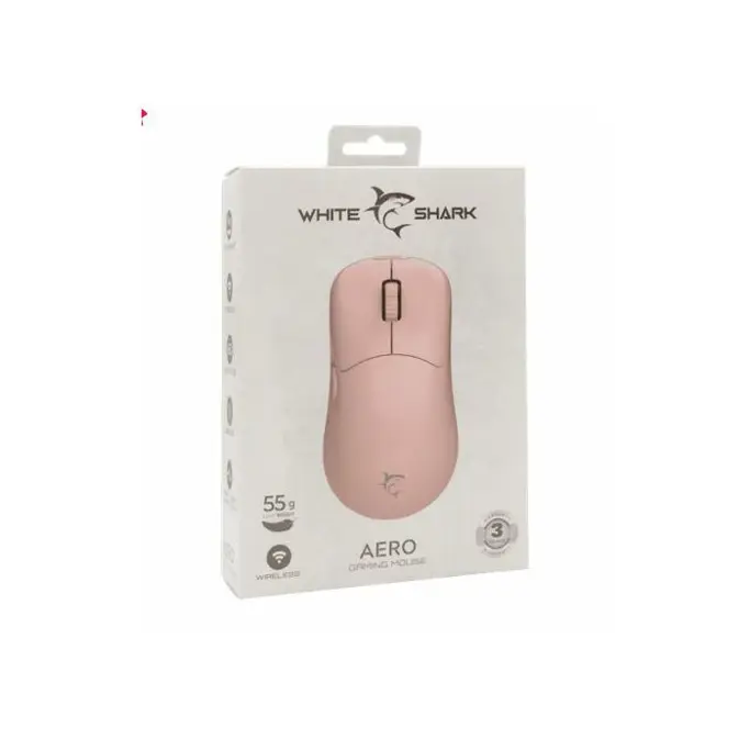 White Shark bežični miš WGM-5015 Aero, 10.000dpi, Wireless, Rozi - Slika 7