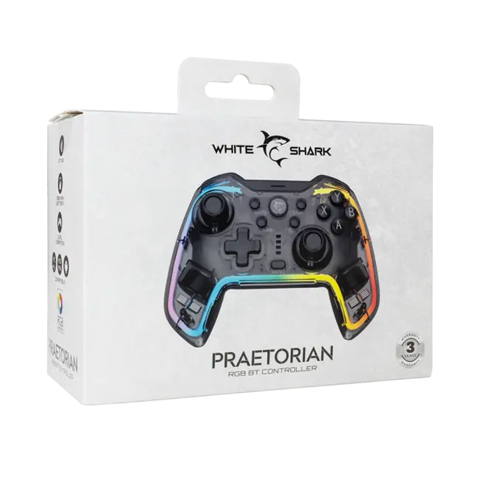 White Shark Gamepad GPW-8040 PRAETORIAN, Wireless/Bluetooth 5.0, PS4/PS3, PC (žičano) - Slika 3