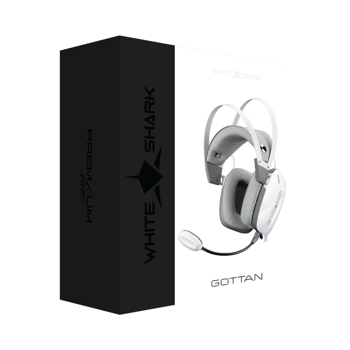 White Shark Headset GH-2446 Gottan Bijela - Slika 6