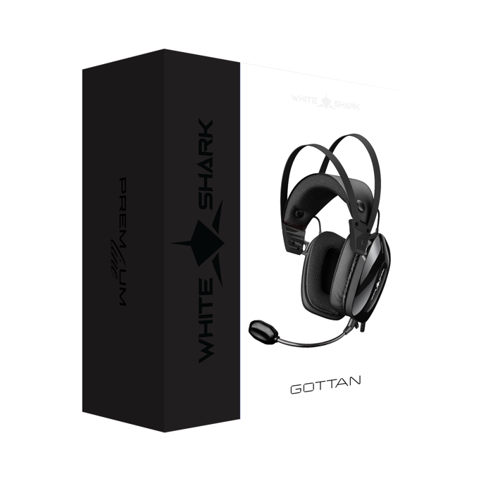 White Shark Headset GH-2446 Gottan Crna - Slika 5
