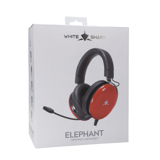 White Shark Headset GH-2540 Elephant Crvena - Slika 4