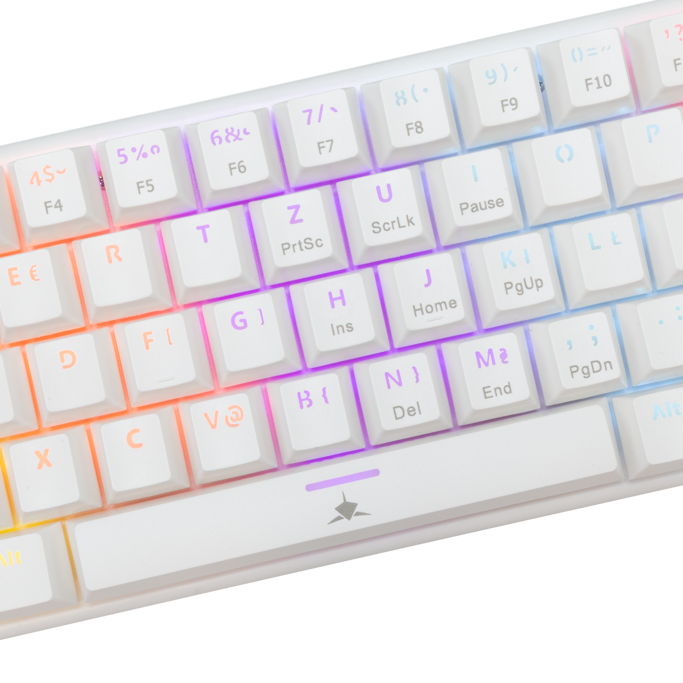 White Shark mehanička tipkovnica GK-002222V2 WAKIZASHI-2 / HR, USB, Blue switch, Bijela - Slika 2