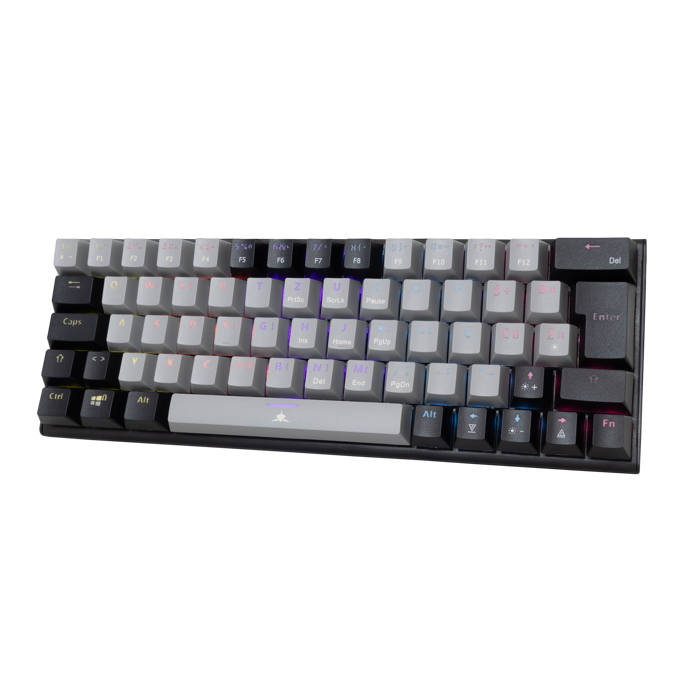 White Shark mehanička tipkovnica GK-002712V2 WAKIZASHI-2 / HR, USB, Red switch, Sivo/crna - Slika 3