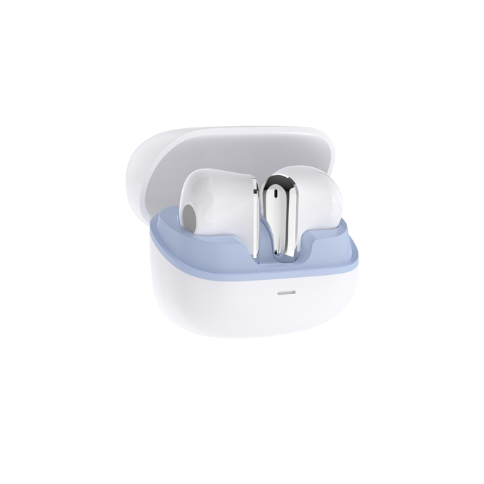 White Shark slušalice GEB-TWS-201 Blaze Earbuds, Bluetooth, bijele - Slika 4