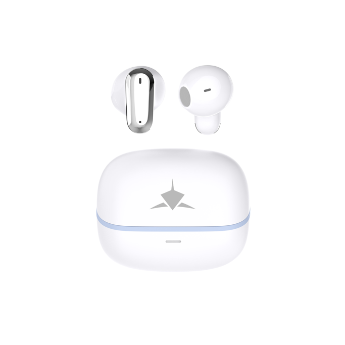White Shark slušalice GEB-TWS-201 Blaze Earbuds, Bluetooth, bijele - Slika 2