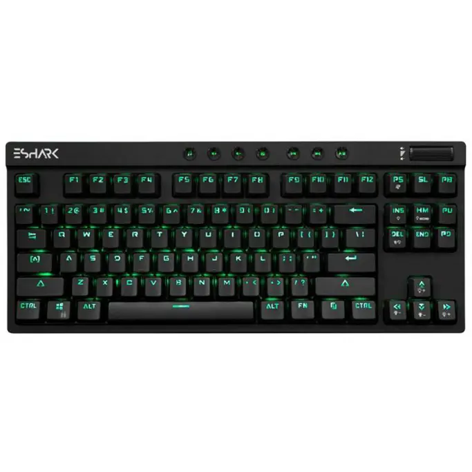 White Shark tipkovnica ESHARK ESL-K1 KODACHI, RGB, USB, TKL, US Layout - Slika 1