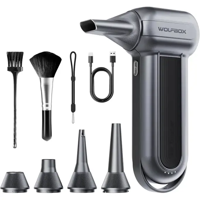WOLFBOX MF100 Compressed Air Duster, 150000 rpm, Super Power Cordless Air Duster - Slika 2